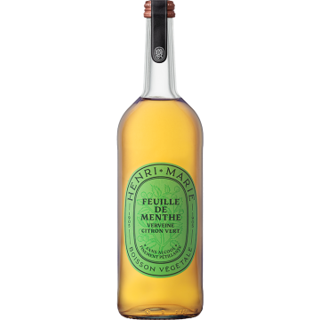 Boisson végétale - Henri Marie - Feuille de Menthe - Verveine - Citron vert - 0.75L