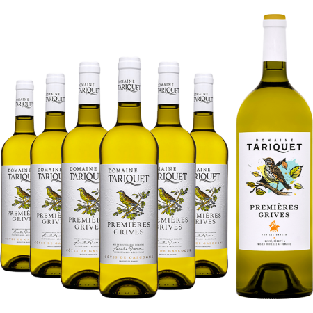 Pack 6 Garrafas Premières Grives 2025 + 1 Magnum Premières Grives 2025 - Domaine Tariquet Grátis Pack 6 Garrafas Premières Grives 2025 + 1 Magnum Premières Grives 2025 - Domaine Tariquet Grátis