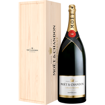 Champagne Moet & Chandon - Brut Impérial - Salmanazar - Caixa De Madeira Champagne Moet & Chandon - Brut Impérial - Salmanazar - Caixa De Madeira