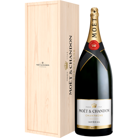 Champagne Moet & Chandon - Brut Impérial - Balthazar - Caixa de Madeira Champagne Moet & Chandon - Brut Impérial - Balthazar - Caixa de Madeira
