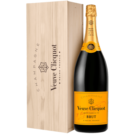 Jéroboam - Champagne Veuve Clicquot - Brut Carte Jaune - Caixa De Madeira Jéroboam - Champagne Veuve Clicquot - Brut Carte Jaune - Caixa De Madeira
