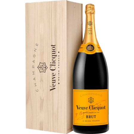Salmanazar - Champagne Veuve Clicquot Brut Carte Jaune - Caixa De Madeira Salmanazar - Champagne Veuve Clicquot Brut Carte Jaune - Caixa De Madeira